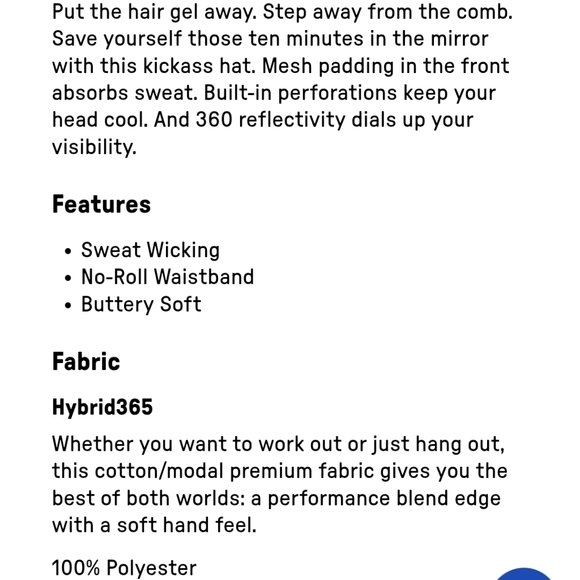 Fabletics Running Hat - Picture 11 of 11